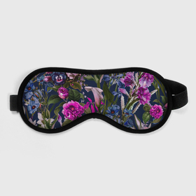 Маска для сна 3D с принтом Цветы Таинственные , внешний слой — 100% полиэфир, внутренний слой — 100% хлопок, между ними — поролон |  | flowers | букет | природа | растение | флора | цветы