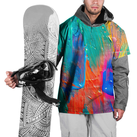 Накидка на куртку 3D с принтом Мазки масляной краски   Абстракция   Oil Paint Strokes   Abstraction в Тюмени, 100% полиэстер |  | abstraction | color | paint | stroke | texture | абстракция | краска | мазок | текстура | цвет