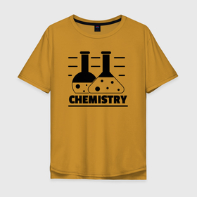 Мужская футболка хлопок Oversize с принтом CHEMISTRY химия в Новосибирске, 100% хлопок | свободный крой, круглый ворот, “спинка” длиннее передней части | chemistry | instructor | lecturer | teacher | доцент | дьяк | колбы | лектор | наука | преподаватели | преподаватель | профессор | училка | учитель | учительница | формулы | химик | химический | химичить | химия