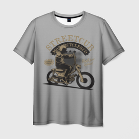 Мужская футболка 3D с принтом Мото   спорт Moto в Курске, 100% полиэфир | прямой крой, круглый вырез горловины, длина до линии бедер | moto | moto sport | мото | мотоцикл | мотоциклист