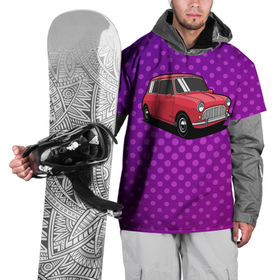 Накидка на куртку 3D с принтом Маленькая  красная  машина в Кировске, 100% полиэстер |  | авто | автомобиль | женский авто | компактный авто | красная машина | машина
