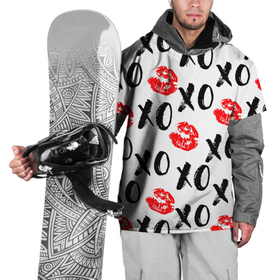 Накидка на куртку 3D с принтом ПОЦЕЛУЙЧИКИ ХОХО в Белгороде, 100% полиэстер |  | валентинки | губы | забавный | красный | любовь | макияж | милый | модный | помада | популярный | поцелуй | романтичный | сладкий | черный