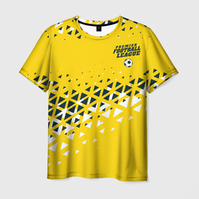 Мужская футболка 3D с принтом Football Mosaic в Белгороде, 100% полиэфир | прямой крой, круглый вырез горловины, длина до линии бедер | football | кубок | матч | мяч | паттерн | спорт | футбол