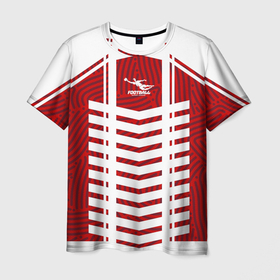 Мужская футболка 3D с принтом Football Red в Белгороде, 100% полиэфир | прямой крой, круглый вырез горловины, длина до линии бедер | football | вратарь | матч | мяч | спорт | футбол