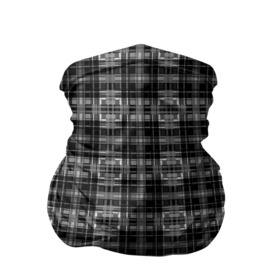 Бандана-труба 3D с принтом Черно белая клетка в Кировске, 100% полиэстер, ткань с особыми свойствами — Activecool | плотность 150‒180 г/м2; хорошо тянется, но сохраняет форму | black and white | checkered | pattern | клетчатый узор | черно белый