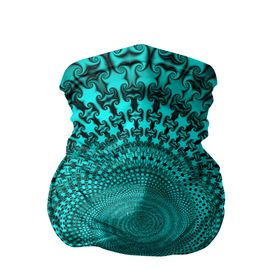 Бандана-труба 3D с принтом NEON FRACTAL PATTERN в Белгороде, 100% полиэстер, ткань с особыми свойствами — Activecool | плотность 150‒180 г/м2; хорошо тянется, но сохраняет форму | Тематика изображения на принте: абстрактный | вихревой | геометрический | графический | красочный | неон | психоделический | спиральный | узор | фрактал | цветной | черный | яркий