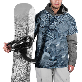 Накидка на куртку 3D с принтом GEOMETRIC FRACTAL CUBES в Екатеринбурге, 100% полиэстер |  | Тематика изображения на принте: абстрактный | геометрический | красочные | кубы | пространство | синий | узор | фрактальный | цвет | энергия