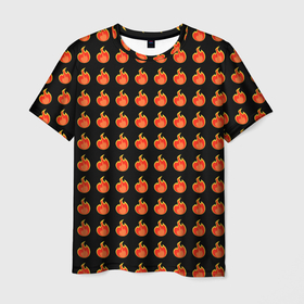 Мужская футболка 3D с принтом Огонь, паттерн в Санкт-Петербурге, 100% полиэфир | прямой крой, круглый вырез горловины, длина до линии бедер | значок | красный | мелкий | огонь | паттерн | пламя | узор | черный