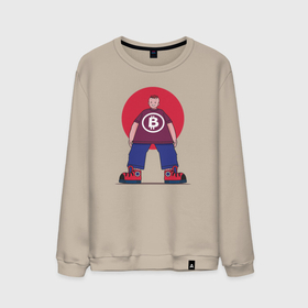 Мужской свитшот хлопок с принтом Парень в футболке с биткоином в Белгороде, 100% хлопок |  | Тематика изображения на принте: bitcoin | асик | биткоин | биток | крипта | криптовалюта | майнинг | ферма