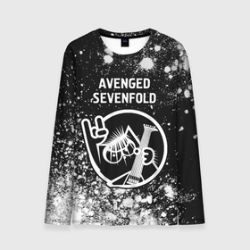 Мужской лонгслив 3D с принтом Avenged Sevenfold + КОТ + Краска в Белгороде, 100% полиэстер | длинные рукава, круглый вырез горловины, полуприлегающий силуэт | Тематика изображения на принте: avenged | avenged sevenfold | band | metal | rock | sevenfold | авенджед | группа | кот | краска | краски | рок | севенфолд