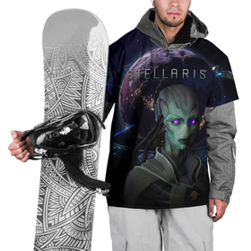 Накидка на куртку 3D с принтом STELLARIS   СТЕЛЛАРИС в Курске, 100% полиэстер |  | stelaris | stellaris | стеларис | стелларис