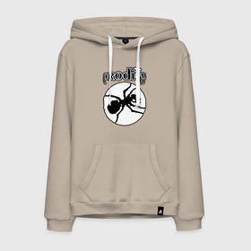 Мужская толстовка хлопок с принтом The prodigy ant в Новосибирске, френч-терри, мягкий теплый начес внутри (100% хлопок) | карман-кенгуру, эластичные манжеты и нижняя кромка, капюшон с подкладом и шнурком | Тематика изображения на принте: ant | logo | prodigy | the prodigy | логотип | муравей | продиджи