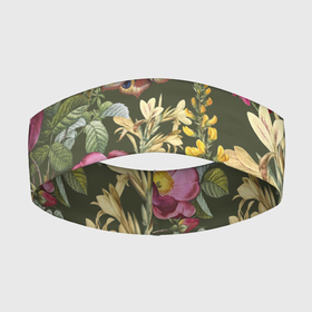Повязка на голову 3D с принтом Цветы Винтажные в Курске,  |  | flowers | букет | винтажные | природа | растение | флора | цветы