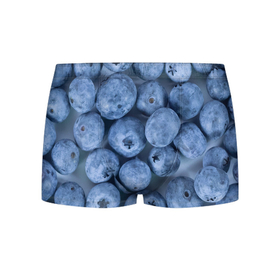 Мужские трусы 3D с принтом Голубика   фон в Курске, 50% хлопок, 50% полиэстер | классическая посадка, на поясе мягкая тканевая резинка | голубика | лето | патерн | поляна | текстура | фон | фруктовые | фрукты | ягода | ягодв | ягодные
