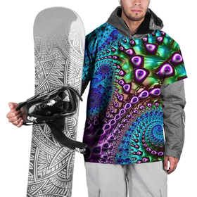 Накидка на куртку 3D с принтом Наикрутейший фрактальный паттерн   Авангард    The Coolest fractal pattern   Vanguard в Екатеринбурге, 100% полиэстер |  | abstraction | color | fashion | fractal | neon | pattern | vanguard | абстракция | авангард | мода | неон | паттерн | фрактал | цвет