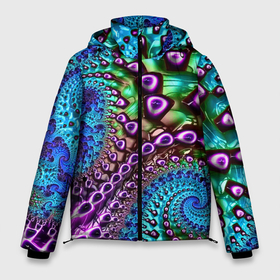 Мужская зимняя куртка 3D с принтом Наикрутейший фрактальный паттерн   Авангард    The Coolest fractal pattern   Vanguard в Екатеринбурге, верх — 100% полиэстер; подкладка — 100% полиэстер; утеплитель — 100% полиэстер | длина ниже бедра, свободный силуэт Оверсайз. Есть воротник-стойка, отстегивающийся капюшон и ветрозащитная планка. 

Боковые карманы с листочкой на кнопках и внутренний карман на молнии. | abstraction | color | fashion | fractal | neon | pattern | vanguard | абстракция | авангард | мода | неон | паттерн | фрактал | цвет