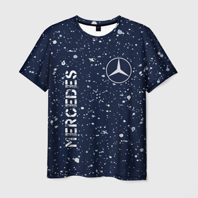 Мужская футболка 3D с принтом МЕРСЕДЕС | Mercedes   Брызги в Белгороде, 100% полиэфир | прямой крой, круглый вырез горловины, длина до линии бедер | amg | auto | bens | benz | logo | merc | mercedes | mersedes | moto | paint | star | vthctltc | авто | амг | бенц | брызги | звезда | класс | краска | лого | логотип | мерин | мерс | мерседес | мото | символ | символы | ьуксувуы