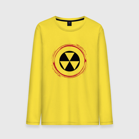 Мужской лонгслив хлопок с принтом Символ радиации Fallout и красная краска вокруг , 100% хлопок |  | fallout | logo | игра | игры | краска | лого | логотип | символ | фаллаут