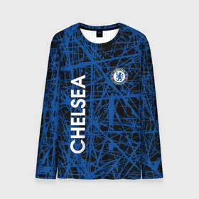 Мужской лонгслив 3D с принтом CHELSEA F.C. в городе Новоалтайск, 100% полиэстер | длинные рукава, круглый вырез горловины, полуприлегающий силуэт | chelsea | club | footbal | logo | знак | клуб | логотип | логотипы | символ | символы | форма | футбол | футбольная | футбольный | челси