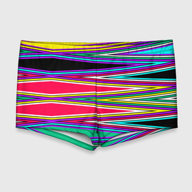 Мужские купальные плавки 3D с принтом Разноцветный радужный полосатый принт в Тюмени, Полиэстер 85%, Спандекс 15% |  | Тематика изображения на принте: геометрический | линии | молодежный | полосатый | радужный