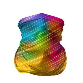 Бандана-труба 3D с принтом RAINBOW POLYCHROME в Курске, 100% полиэстер, ткань с особыми свойствами — Activecool | плотность 150‒180 г/м2; хорошо тянется, но сохраняет форму | красочный | многоцветный | оттенок | пестрый | повторяющийся | полосатый | полосы | радужный | разноцветный | узор | фон | цветной | яркий