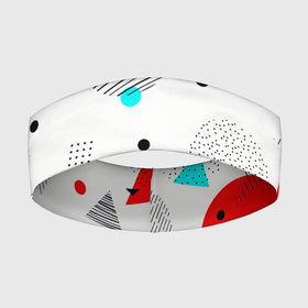 Повязка на голову 3D с принтом GEOMETRIC FIGURED INTERLACING в Екатеринбурге,  |  | абстрактный | белый | вектор | геометрический | графический | зеленый | красочный | линии | розовый | синий | треугольники | узор | цвет | черный
