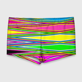 Мужские купальные плавки 3D с принтом Полосатый радужный разноцветный геометрический узор в Тюмени, Полиэстер 85%, Спандекс 15% |  | Тематика изображения на принте: геометрический узор | молодежный | неоновый | полосатый | радуга