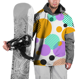 Накидка на куртку 3D с принтом GEOMETRIC INTERSECTING CIRCLES в Новосибирске, 100% полиэстер |  | абстрактный | геометрический | графический | декоративный | желтый | зеленый | красный | круги | пересекающийся | повторение | стиль | точки | узор | узоры | черный