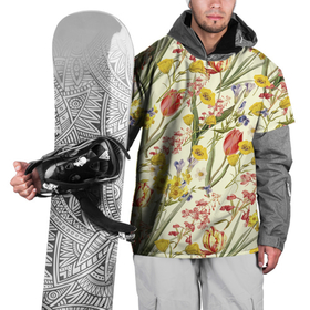 Накидка на куртку 3D с принтом Цветы Весенние Тюльпаны , 100% полиэстер |  | Тематика изображения на принте: flowers | букет | природа | растение | тюльпаны | флора | цветы