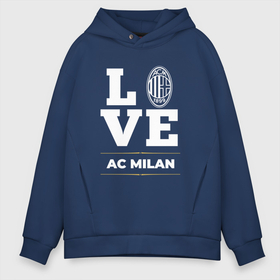 Мужское худи Oversize хлопок с принтом AC Milan Love Classic в Санкт-Петербурге, френч-терри — 70% хлопок, 30% полиэстер. Мягкий теплый начес внутри —100% хлопок | боковые карманы, эластичные манжеты и нижняя кромка, капюшон на магнитной кнопке | Тематика изображения на принте: ac milan | club | football | logo | love | milan | клуб | лого | милан | мяч | символ | спорт | футбол | футболист | футболисты | футбольный