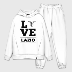 Мужской костюм хлопок OVERSIZE с принтом Lazio Love Классика ,  |  | club | football | lazio | logo | love | клуб | лацио | лого | мяч | символ | спорт | футбол | футболист | футболисты | футбольный