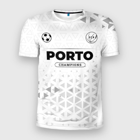 Мужская футболка 3D Slim с принтом Porto Champions Униформа в Курске, 100% полиэстер с улучшенными характеристиками | приталенный силуэт, круглая горловина, широкие плечи, сужается к линии бедра | club | football | logo | paint | porto | брызги | клуб | краска | лого | мяч | порто | символ | спорт | форма | футбол | футболист | футболисты | футбольный