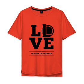Мужская футболка хлопок Oversize с принтом League of Legends Love Classic в Белгороде, 100% хлопок | свободный крой, круглый ворот, “спинка” длиннее передней части | league | league of legends | legends | logo | love | игра | игры | легенд | лиг оф ледженс | лига | лого | логотип | символ