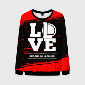 Мужской свитшот 3D с принтом League of Legends Love Классика в Белгороде, 100% полиэстер с мягким внутренним слоем | круглый вырез горловины, мягкая резинка на манжетах и поясе, свободная посадка по фигуре | league | league of legends | legends | logo | love | игра | игры | краска | легенд | лиг оф ледженс | лига | лого | логотип | символ