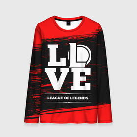 Мужской лонгслив 3D с принтом League of Legends Love Классика в Белгороде, 100% полиэстер | длинные рукава, круглый вырез горловины, полуприлегающий силуэт | league | league of legends | legends | logo | love | игра | игры | краска | легенд | лиг оф ледженс | лига | лого | логотип | символ