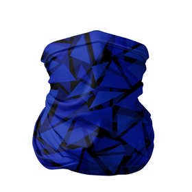 Бандана-труба 3D с принтом Синие треугольники геометрический узор в Петрозаводске, 100% полиэстер, ткань с особыми свойствами — Activecool | плотность 150‒180 г/м2; хорошо тянется, но сохраняет форму | Тематика изображения на принте: blue | geometric | геометрические фигуры | синий | треугольники