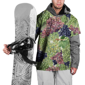 Накидка на куртку 3D с принтом Кисти Винограда в Петрозаводске, 100% полиэстер |  | Тематика изображения на принте: brushes | grape | summer | виноград | кисти | лето