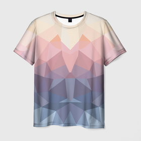 Мужская футболка 3D с принтом Полигональная свежесть 2022 в Кировске, 100% полиэфир | прямой крой, круглый вырез горловины, длина до линии бедер | poly | polygonal | polygonal condition | лоуполи | полигональная свежесть | полигональный дизайн | полигоны