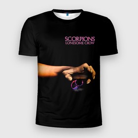 Мужская футболка 3D Slim с принтом Lonesome Crow   Scorpions в Новосибирске, 100% полиэстер с улучшенными характеристиками | приталенный силуэт, круглая горловина, широкие плечи, сужается к линии бедра | scorpion | scorpions | группа | клаус майне | маттиас ябс | метал | микки ди | павел мончивода | рок | рудольф шенкер | скорпион | скорпионс | скорпионы | хард | хардрок | хеви | хевиметал
