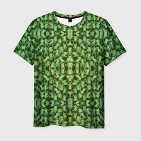 Мужская футболка 3D с принтом Множество людей огуречного цвета в Новосибирске, 100% полиэфир | прямой крой, круглый вырез горловины, длина до линии бедер | зелень | камуфляж | летний принт | люди | лягушки | огуречная толпа | огурцы | свежесть | толпа