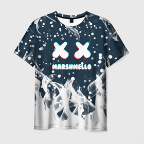 Мужская футболка 3D с принтом marshmello | белый огонь в Белгороде, 100% полиэфир | прямой крой, круглый вырез горловины, длина до линии бедер | face | logo | marsh | marshmallow | marshmello | marshmelo | mello | smile | лицо | лого | маршмеллов | маршмеллоу | маршмеллу | маршмело | маршмелов | маршмелоу | маска | музыка | рожица | символ | смайл | улыбка