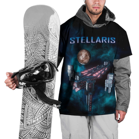 Накидка на куртку 3D с принтом Stellaris космический корабль в Екатеринбурге, 100% полиэстер |  | stellaris | stellaris game | игра stellaris | игра стелларис | стеларис | стелларис