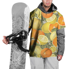 Накидка на куртку 3D с принтом Апельсины и Лимоны в Новосибирске, 100% полиэстер |  | Тематика изображения на принте: fruits | lemons | oranges | summer | апельсины | лето | лимоны | фрукты