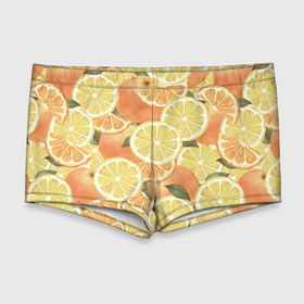 Мужские купальные плавки 3D с принтом Летние Апельсины в Тюмени, Полиэстер 85%, Спандекс 15% |  | fruits | lemons | oranges | summer | апельсины | лето | лимоны | фрукты