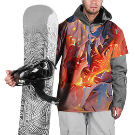 Накидка на куртку 3D с принтом Lava  flame в Тюмени, 100% полиэстер |  | abstraction | art | bright | colors | fire | flame | lava | multicoloured | positive | абстракция | арт | краски | лава | огонь | пламя | позитивный | разноцветный | рисунок | узоры | фееричный | цвета | яркий