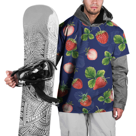 Накидка на куртку 3D с принтом Сладкая Клубника в Новосибирске, 100% полиэстер |  | strawberry | summer | sweet | клубника | лето | сладкая