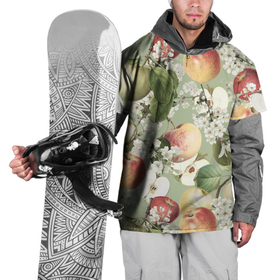 Накидка на куртку 3D с принтом Яблочный Сад в Курске, 100% полиэстер |  | Тематика изображения на принте: apples | flowers | garden | summer | лето | сад | цветы | яблоки