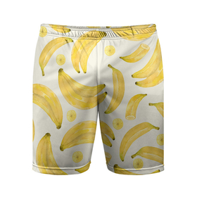 Мужские шорты спортивные с принтом Банановый Рай Лета в Белгороде,  |  | bananas | paradise | summer | бананы | лето | рай