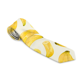 Галстук 3D с принтом Банановый Рай Лета в Курске, 100% полиэстер | Длина 148 см; Плотность 150-180 г/м2 | bananas | paradise | summer | бананы | лето | рай