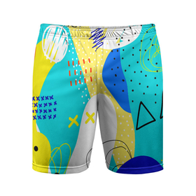 Мужские шорты спортивные с принтом ABSTRACT COLORED GEOMETRIC SHAPES ,  |  | абстракция | белый | желтый | зеленый | красный | красочный | минимализм | оранжевый | розовый | синий | текстура | узор | фиолетовый | фон | черный